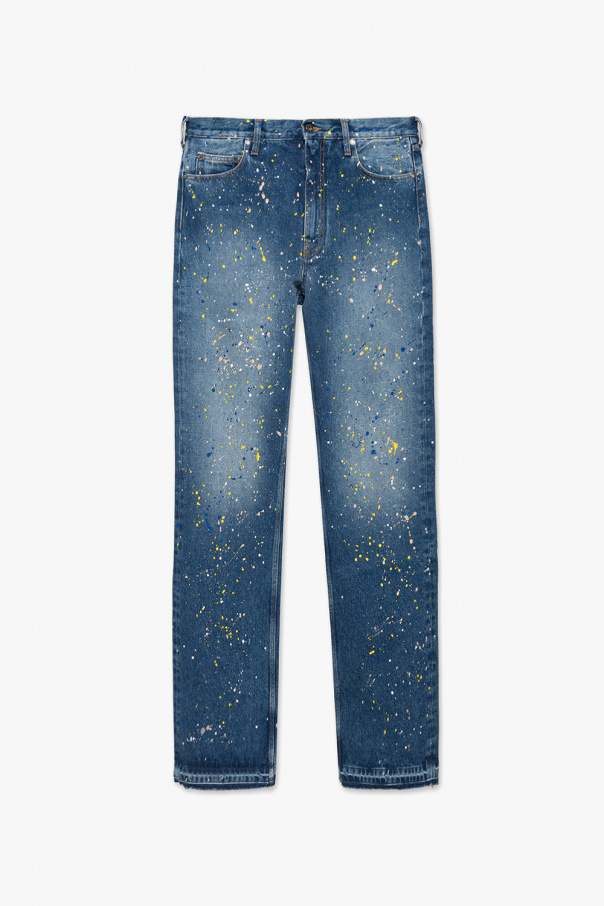 OffWhite Jeans with paint splatter effect Men's Clothing Vitkac